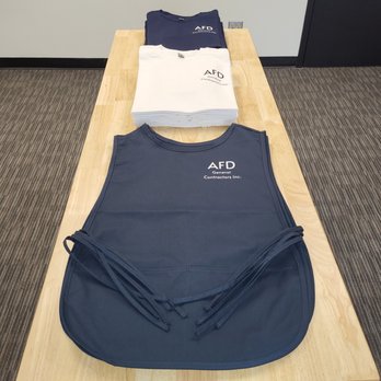 Garo's Print Shop - Staff shirts and aprons for cleaning company - Screen Printing/T-Shirt Printing Near Me - Boyds, Maryland