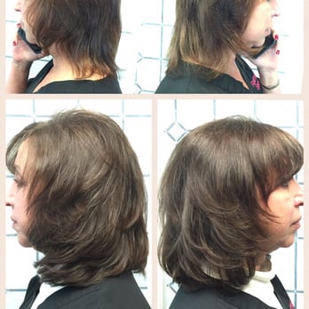 Amy's Hair Salon - Amy's Client with three bundles. Before and after - Hair Stylists Near Me - Del Mar, California Amy's Hair Salon - Amy's Client with three bundles. Before and after - Hair Stylists Near Me - Del Mar, California