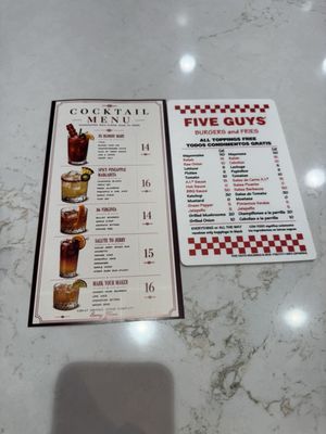 Menu photo 2 Five Guys Las Vegas, NV Menu photo 2 Five Guys Las Vegas, NV