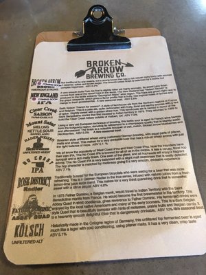 Menu photo 8 Broken Arrow Brewing Company Broken Arrow, OK Menu photo 8 Broken Arrow Brewing Company Broken Arrow, OK