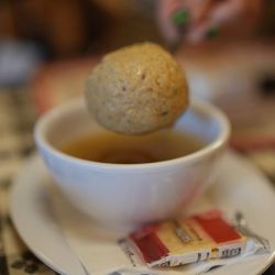 Schmaltz Deli - Best Matza ball soup!