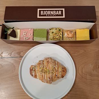 Bjornbar Bakery - Cheesy Bar, Fruity Bar, Lemon Meringue Bar, Mango Bar, Matcha Bar, Spumoni Bar, and Pistachio marzipan croissant. - Bakeries Near Me - Coquitlam, British Columbia Bjornbar Bakery - Cheesy Bar, Fruity Bar, Lemon Meringue Bar, Mango Bar, Matcha Bar, Spumoni Bar, and Pistachio marzipan croissant. - Bakeries Near Me - Coquitlam, British Columbia