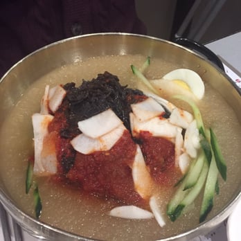 Cho Sun Ok - Naengmyun in Slushy Broth - Korean Near Me - Thornhill, Ontario Cho Sun Ok - Naengmyun in Slushy Broth - Korean Near Me - Thornhill, Ontario