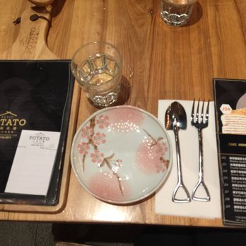 Petit Potato - Love how the table is set up, especially the plate and utensils! - Taiwanese Near Me - Toronto, Ontario