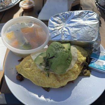 Mama's Egg House - Manny's omelet -- Chorizo, cactus, mushrooms, red onion, pepper jack cheese, avocado. - Breakfast & Brunch Near Me - Idyllwild, California