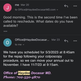 Haydee Docasar, MD - WCE Specialty - Emailing me in March to reschedule my appt to NOVEMBER - Weight Loss Centers Near Me - Las Vegas, Nevada