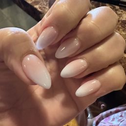 Acrylic full set, ombré