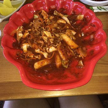 Kim Shabu - Spicy beef noodle soup pork dumplings Spicy ramyeon with teokboki:) - Korean Near Me - Houston, Texas Kim Shabu - Spicy beef noodle soup pork dumplings Spicy ramyeon with teokboki:) - Korean Near Me - Houston, Texas