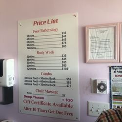 Foot Spa - New price list as of March, 2023!!