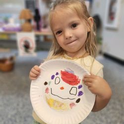 Identifying and expressing feelings through fun classroom activities! Proud of our little artist's creation.
