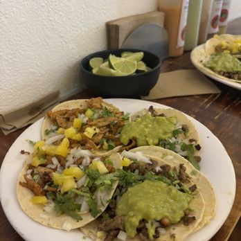 AY TACO ! - Al pastor & Steak tacos with cheese - Tacos Near Me - Playa del Carmen, ROO