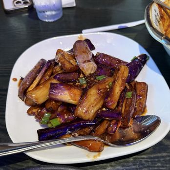 Mala Sichuan Bistro - 鱼香茄子 Eggplants in Spicy Garlic Sauce - Szechuan Near Me - Houston, Texas Mala Sichuan Bistro - 鱼香茄子 Eggplants in Spicy Garlic Sauce - Szechuan Near Me - Houston, Texas