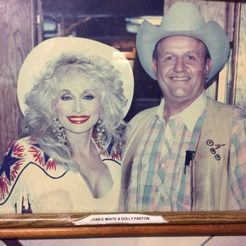 Broken Spoke - Mister James white, the owner of the broken spoke, with a the amazing Dolly Parton - Music Venues Near Me - Austin, Texas Broken Spoke - Mister James white, the owner of the broken spoke, with a the amazing Dolly Parton - Music Venues Near Me - Austin, Texas