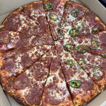 UDL Pizza - Half "Honey ur hot" & half "pepperoni" - Pizza Near Me - Fresno, California