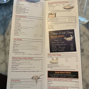 The Dead Fish - Opening of the menu - Updated 3/12/2020 Coming from the name on the menu, it's funny - Seafood Near Me - Crockett, California The Dead Fish - Opening of the menu - Updated 3/12/2020 Coming from the name on the menu, it's funny - Seafood Near Me - Crockett, California