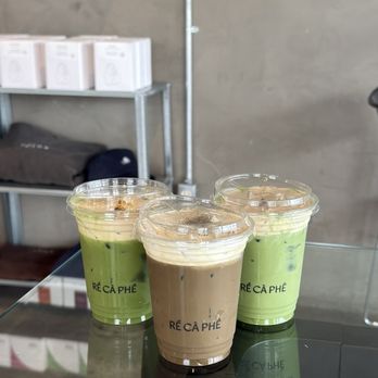 Re Ca Phe - Earl Grey Matcha & Hojicha Vanilla Cream Latte - Coffee & Tea Near Me - Fountain Valley, California