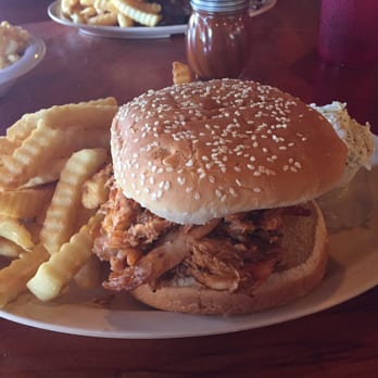 Shorty's Bar-B-Q - Huge pulled chicken sandwich. Really good! - Barbeque Near Me - Miami, Florida Shorty's Bar-B-Q - Huge pulled chicken sandwich. Really good! - Barbeque Near Me - Miami, Florida
