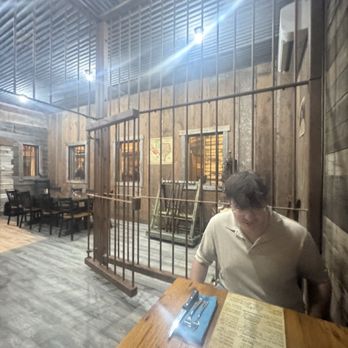 Tex-Ken Ranch - Inside of the jail section of the restaurant - Steakhouses Near Me - Stephenville, Texas