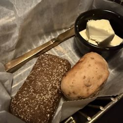 Complimentary Bread (Stale & Dry) with Cold Unsalted Butter