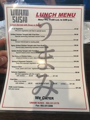 Menu photo 8 Umami Sushi Bardstown, KY Menu photo 8 Umami Sushi Bardstown, KY
