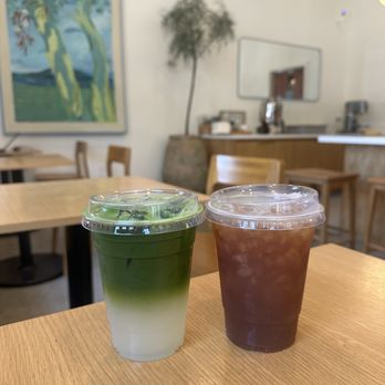 Little King Coffee - Matcha Lemonade + Iced Black Tea - Cafes Near Me - Santa Barbara, California