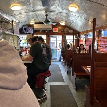 Jigger's Diner - Interior seating includes booths and seats at the diner bar - Diners Near Me - East Greenwich, Rhode Island Jigger's Diner - Interior seating includes booths and seats at the diner bar - Diners Near Me - East Greenwich, Rhode Island