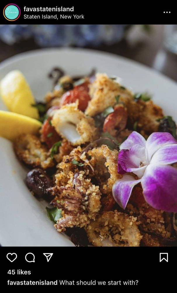 Food from Fava Restaurant & Bar