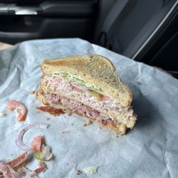 Shenanigan's Deli - Club sandwich.