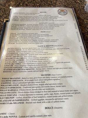 Menu photo 1 Trattoria del Sole Sherman Oaks, CA Menu photo 1 Trattoria del Sole Sherman Oaks, CA
