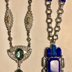 Streamline Antiques - 1930s Art Deco necklaces