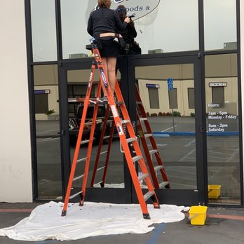Socal Window and Solar Cleaning - We use platform ladders instead of potentially damaging extension ladders. - Solar Panel Cleaning Near Me Socal Window and Solar Cleaning - We use platform ladders instead of potentially damaging extension ladders. - Solar Panel Cleaning Near Me