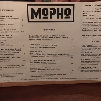 Mopho - Menu - Vietnamese Near Me - New Orleans, Louisiana Mopho - Menu - Vietnamese Near Me - New Orleans, Louisiana
