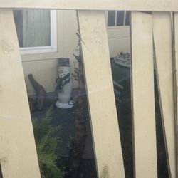 Disintegrating fence--same person has other out of compliance issues nothing is done about.