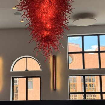 Coyote Cafe - Love the chili pepper chandelier. - New American Near Me - Santa Fe, New Mexico