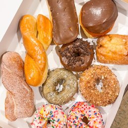a variety of donuts in a box a variety of donuts in a box