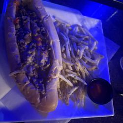 Off The Hook Comedy Club - Cheesesteak w/truffle fries