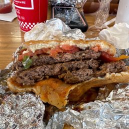 The Hamburger was bad bland taste