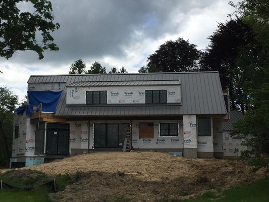 Steel roofing - One of our recent Standing seam metal roof installations on a new construction roof