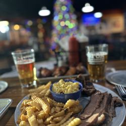 Fox Smokehouse BBQ - Burnt Ends Brisket Mac & Cheese French Fries Smokehouse Chicken Wings