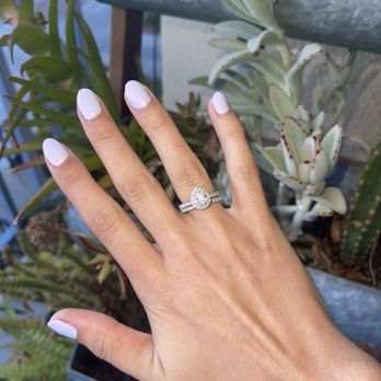 Sky Nails Spa - Light lavender with chrome - Nail Salons Near Me - San Carlos, California