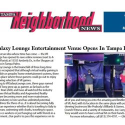 VR Galaxy Lounge - Looking forward to serving the Tampa community!!!