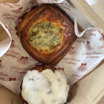 Salted Butter - Spinach Artichoke Danish & Apple Fritter! - Desserts Near Me - Pasadena, California