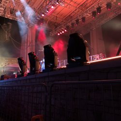 Sandia Casino Amphitheater - Front row view.  NOTHING. Not allowed to stand!!