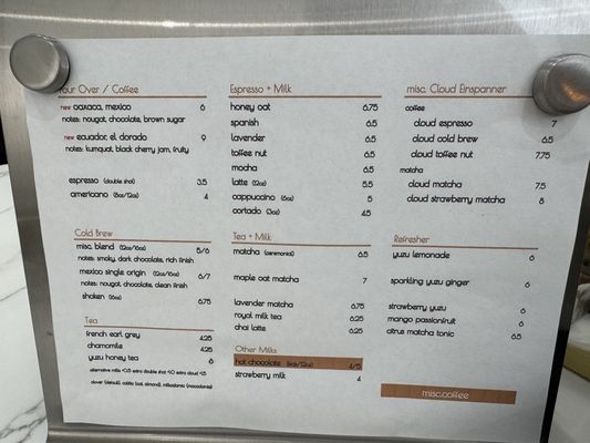 Menu photo 6 Misc Coffee Rolling Hills, CA Menu photo 6 Misc Coffee Rolling Hills, CA