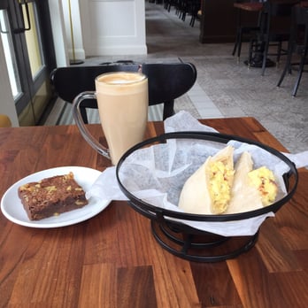 Barking Mad Cafe - The breakfast egg sandwich, brownie, and latte. - Coffee & Tea Near Me - Gaithersburg, Maryland Barking Mad Cafe - The breakfast egg sandwich, brownie, and latte. - Coffee & Tea Near Me - Gaithersburg, Maryland