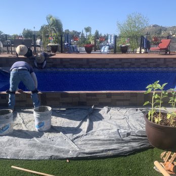 Secard Pools & Spas - Attaching liner to tracking sides - Hot Tub & Pool Near Me - Rancho Cucamonga, California Secard Pools & Spas - Attaching liner to tracking sides - Hot Tub & Pool Near Me - Rancho Cucamonga, California