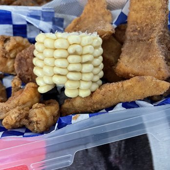 Frickin Fried - Corn, over cooked shrimp and decent fish - Southern Near Me - Concord, California