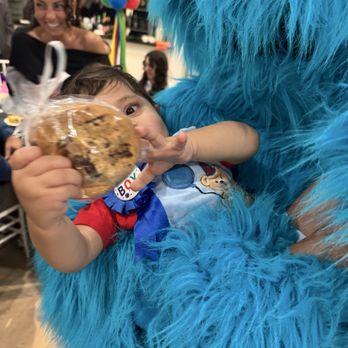 Costume Pals - My son and Cookie Monster - Party Characters Near Me Costume Pals - My son and Cookie Monster - Party Characters Near Me