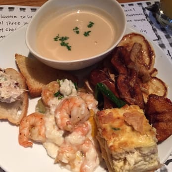 Local Three - Shrimp and Grits, rabbit quiche - American Near Me - Atlanta, Georgia Local Three - Shrimp and Grits, rabbit quiche - American Near Me - Atlanta, Georgia