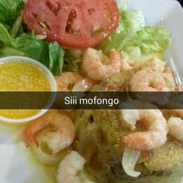 Mofongo con camarones